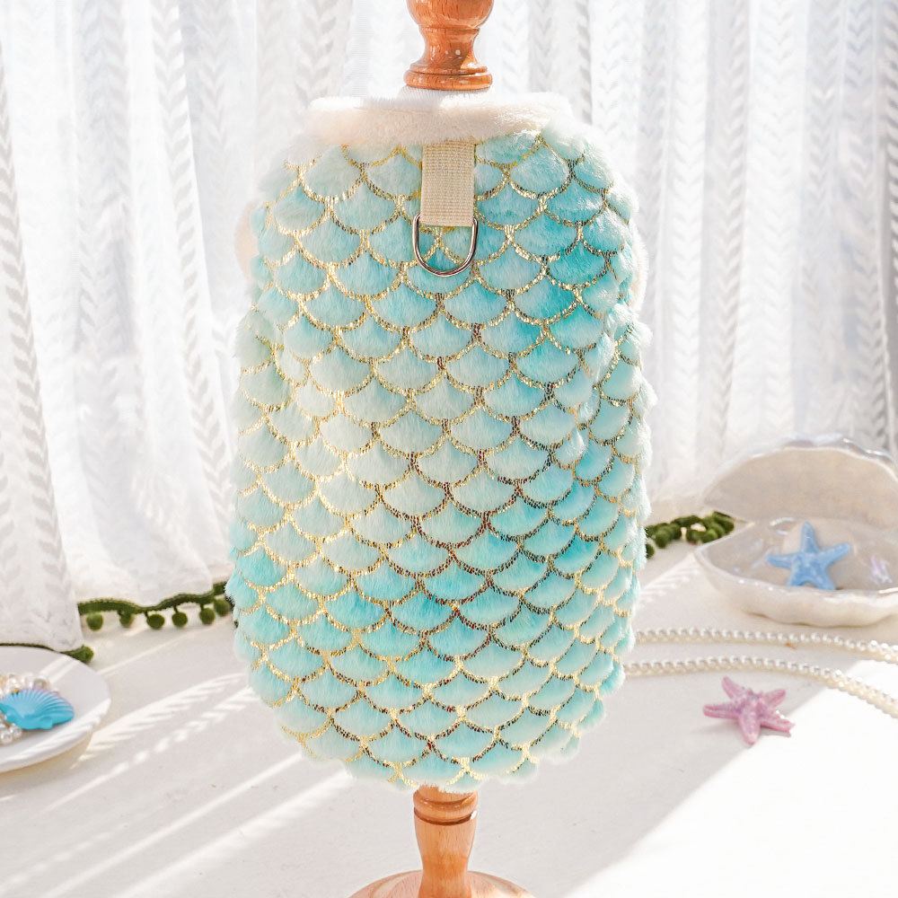 Escamas de pescado de dos patas piel de conejo colorido azul