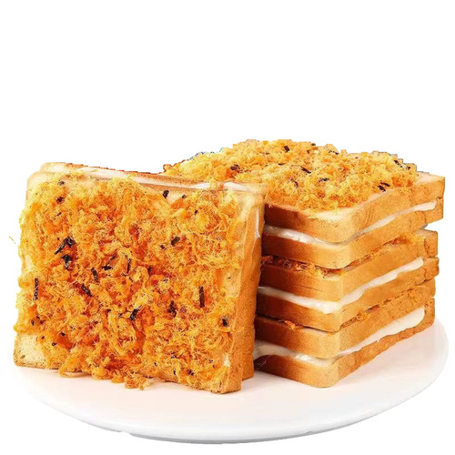 Seaweed and meat floss toast bread, full box breakfast snacks, filling night snacks, leisure food gift set, factory wholesale