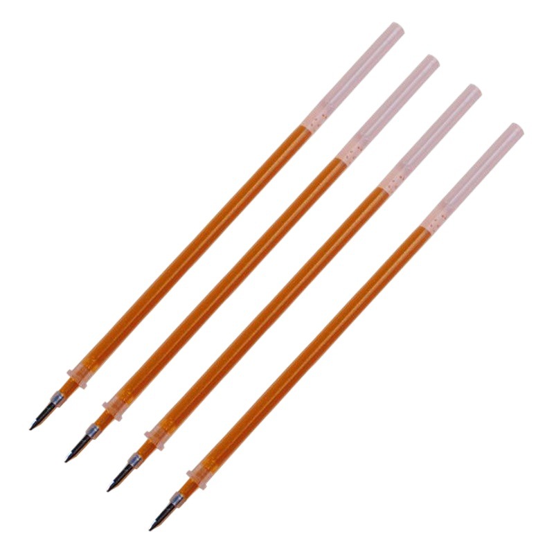 Golden Scented Sandalwood Sutra Pen with Refill - 0.7mm Deep Gold Sutra Pen for Buddhist Scriptures, Wholesale Cultural Products