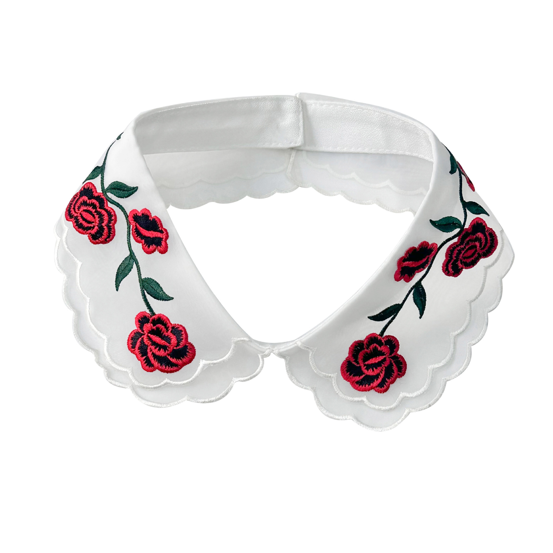 Cuello de gasa bordado Cuello de muñeca simétrico de doble capa a juego Ropa para niños Ropa de mujer Accesorios de ropa de todo fósforo Encaje bordado
