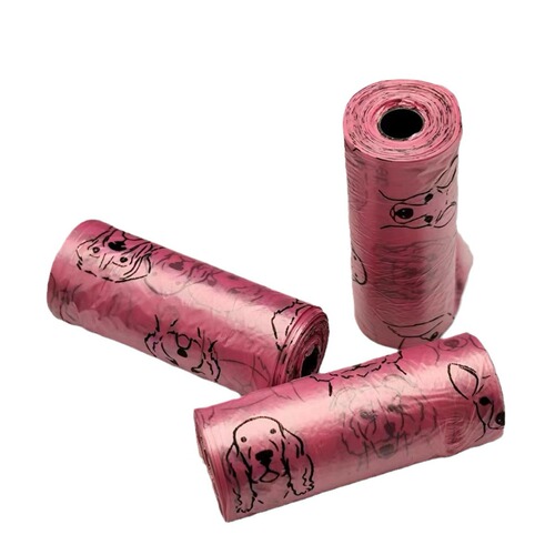 Wholesale factory supply cross-border Amazon pet waste bags disposable printed dog pick-up bags