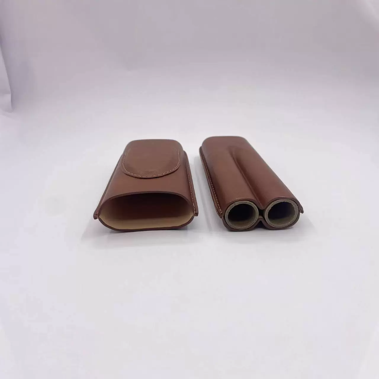 雪茄套2支装雪茄盒套便携式雪茄保湿管个性化定制激光logo雪茄盒