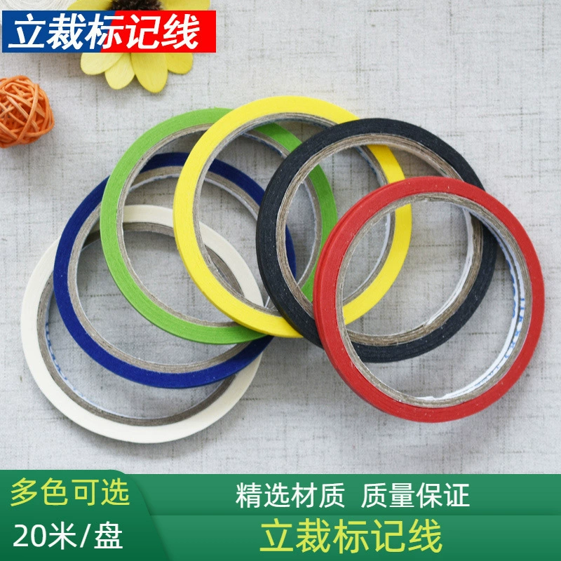 20 м одежда Вертикальная резка маркировочная линия цветной стол позиционирующая лента 3 мм 3,8 мм порванная вручную бумага малярная бумага оптом