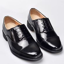 春秋男士亮面三接头商务正装漆皮亮皮镜面礼服皮鞋婚礼演出工作鞋