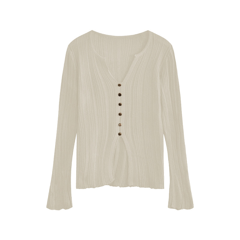 Autumn knitted base thin sweater