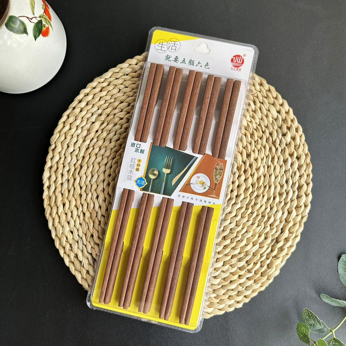 Gift box, wooden chopsticks sandalwood, Chinese style