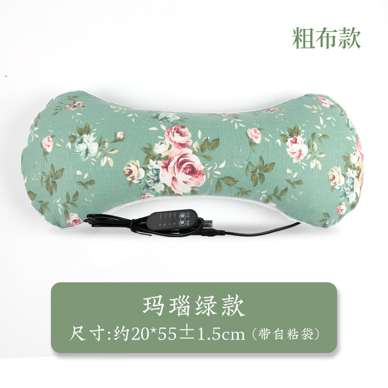 Almohada de hueso de calefacción eléctrica almohada de hueso de estera almohada de hueso de terciopelo doméstico almohada de ajenjo almohada de ajenjo almohada cervical al por mayor