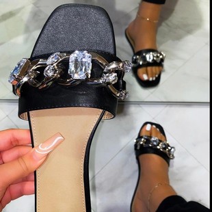 rhinestone decor thick-soled sandals Nihaostyles wholesale clothing vendor NSYBJ71226