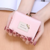 Wallet, short fresh small folding shoulder bag, Korean style