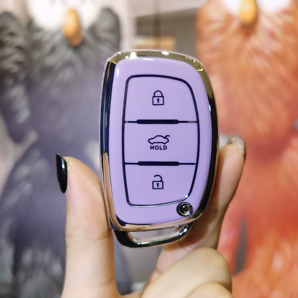 Modern B-style smart 3-key middle trunk: taro purple (single set)