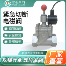 重庆万展WZRK紧急切断电磁阀燃气电磁阀手动加防爆