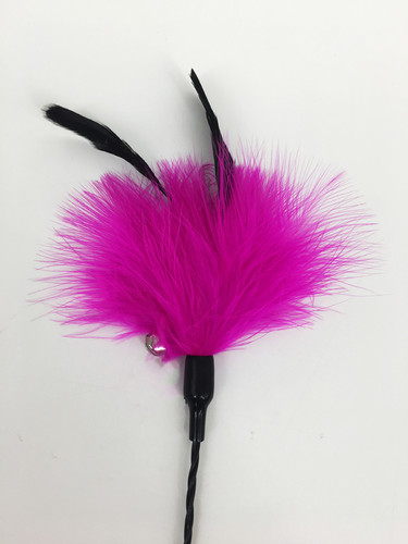 Starlight Cat Teaser Wand Long Turkey Feather Durable Chew-resistant for Young Kittens with Bell Feather Replacement Head Fairy Wand Cat Supplies