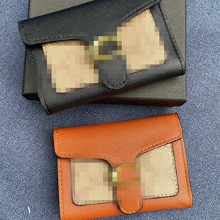 Women's Long Multi-Card Slot High-End New Leather Hand-Held Folding Short Bag