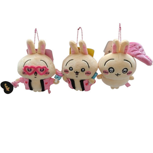 ちいかわ 自虐クマ キイカワウサキ 着物 かわいい ぬいぐるみ 人形 ペンダント バッグペンダント|undefined
