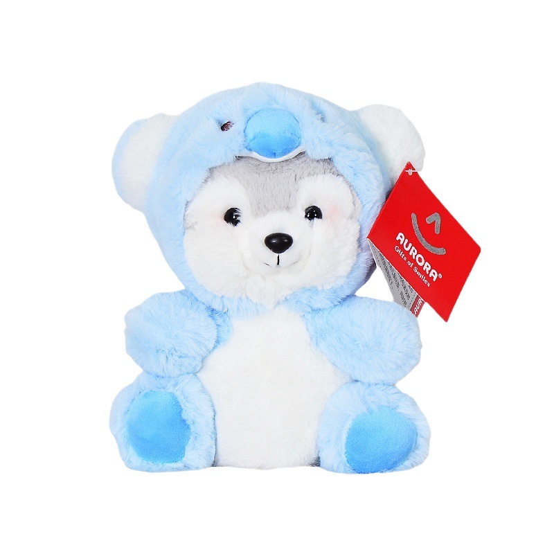 Ulura Lindo Husky muñeca transformación animal de peluche juguete cama presionando Muñeca regalo cumpleaños al por mayor