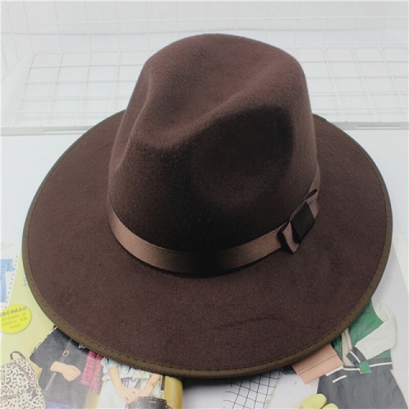 Photography ceremony hat edge big autumn and winter wedding performance groom son big edge men's props wide brim Photography ceremony hat edge big autumn and winter wedding performance groom son big edge men's props wide brim