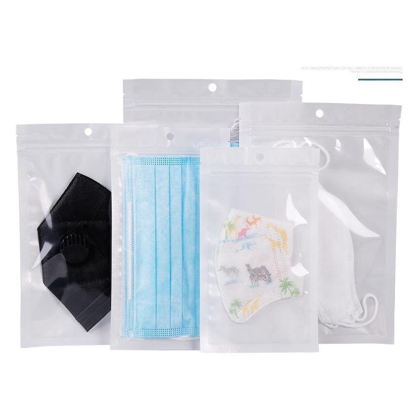 Película de perlas Yin Yang bolsa teléfono móvil Shell bolsa de almacenamiento de joyas Yin Yang bolsa de ziplock máscara transparente bolsa de embalaje logotipo imprimible