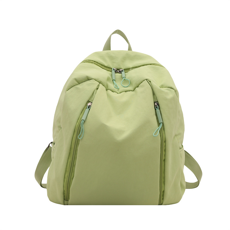 Mochila de clase universitaria casual nicho de diseño de color sólido 2025 nueva gran capacidad de viaje de viaje de viaje de la moda