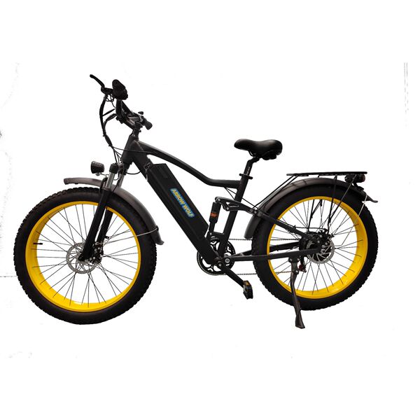 Electric shock-absorbing mountain bike