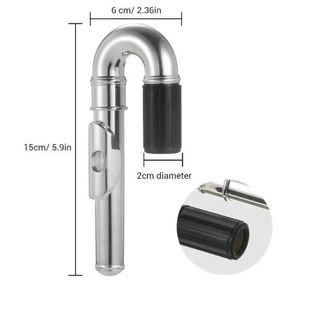 Flute Accessories Kidsren's Flute C Key Special Curved Flute Flute Head Flute Silver-Plated Curved Flute Head High-End