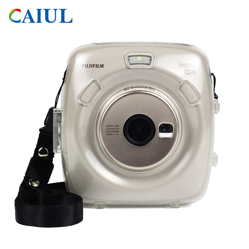 Suitable for Polaroid Square Sq20 Camera, Special Transparent Shell, Crystal Protective Case, Environmentally Friendly Storage Case with Rope Suitable for Polaroid Square Sq20 Camera, Special Transparent Shell, Crystal Protective Case, Environmentally Friendly Storage Case with Rope