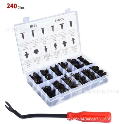 Car Bumper Repair Kit Fasteners – Digər kuzov və aksesuarlar - 240pcs-6inch-airplane-box