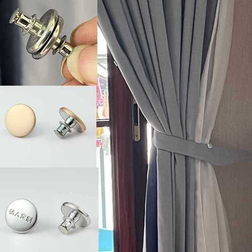 Curtain blackout buckle magnetic buckle strong magnetic buckle nail-free buckle magnet magnetic buckle button window screen solution curtain buckle