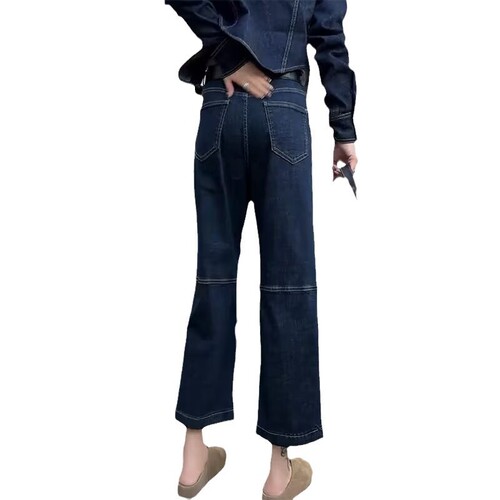 Hollywood-style wave girl summer personalized letter denim jeans hip-hop INS trendy high street fashion punk cool pants