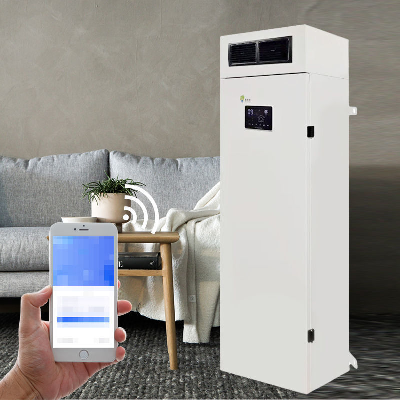 柜式新风机全热交换双循环商用办公1000风量新风系统室内空气净化