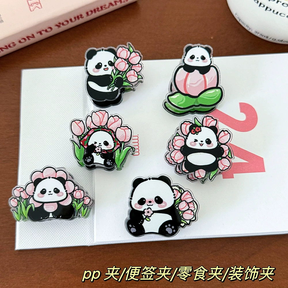 Авторское право INS Panda Cartoon Decoration Подарочная запечатка Зажим для заметок pp Зажим для Студентов Симпатичные товары