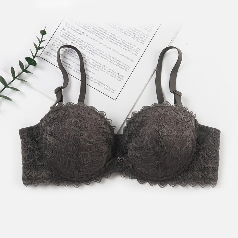 1 / 2 1⁄2 taza ajustable sujetador de encaje femenino ropa interior damas anti-caída reunida sujetador del sudeste asiático