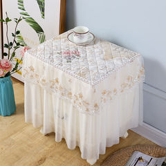 ベッドサイドテーブルカバー布家庭用寝室冷蔵庫洗濯機防塵ティーセット電子レンジテーブルクロスカバー