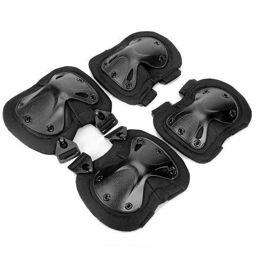 Outdoor tactical knee and elbow pads set of four crawling training military camo protective gear wholesale