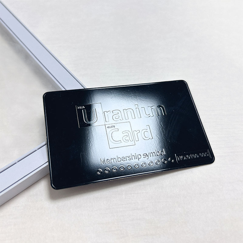 不锈钢镜面材质电镀亮黑色蓝色各种不同颜色精美玫瑰金贵宾卡印刷