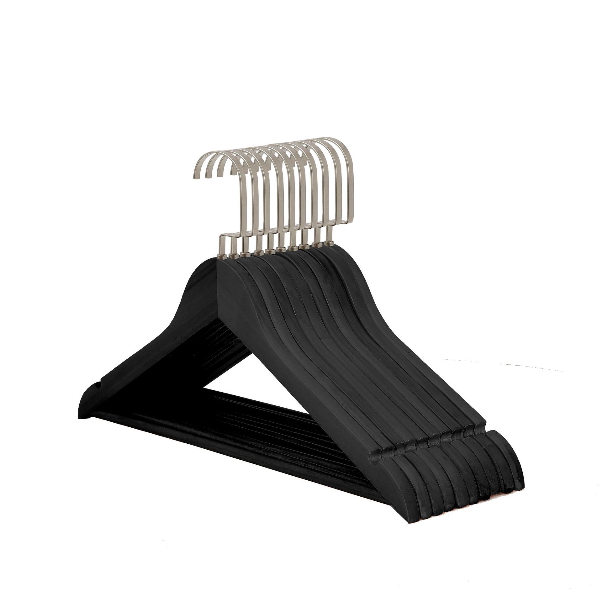 Percha de ropa de madera blanca y negra, ropa de madera, ropa de madera, ropa de hotel, ropa de comercio exterior, ropa de colgar, ropa de colgar, ropa de colgar, ropa de colgar