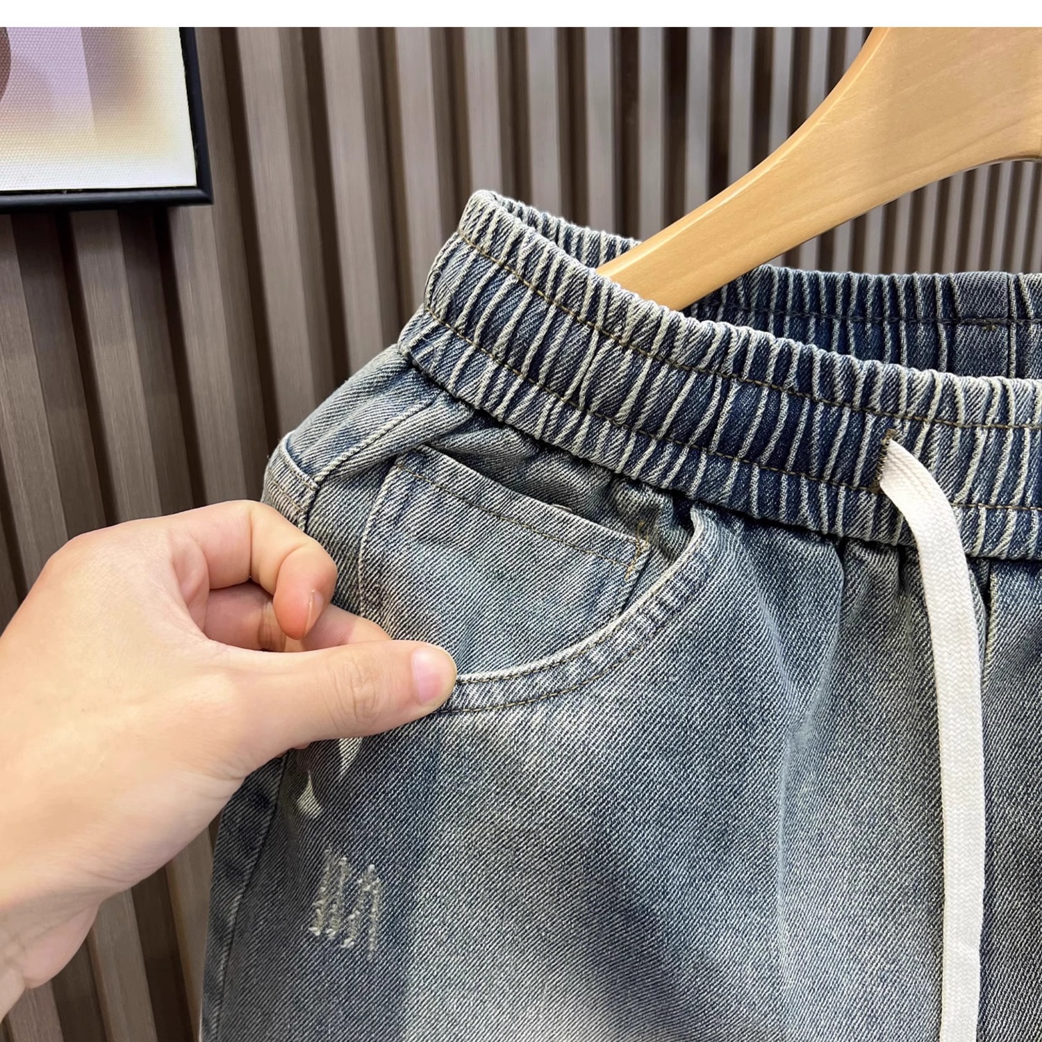 Herren Denim Shorts Im Retro Stil Für Den Sommer Modisch Locker_voghion.com