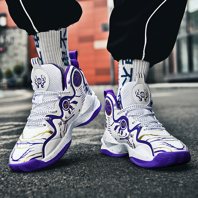 Chaussures de basket-ball de sport, nouvelles baskets, bottes de Combat, pour garçons, course au sol en ciment, lycéens_voghion.com