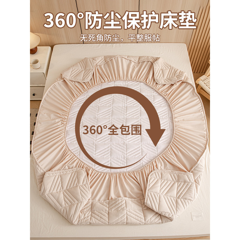 夹棉床笠2025新款四季通用儿童加厚防水床垫保护罩全包床单套床罩|undefined
