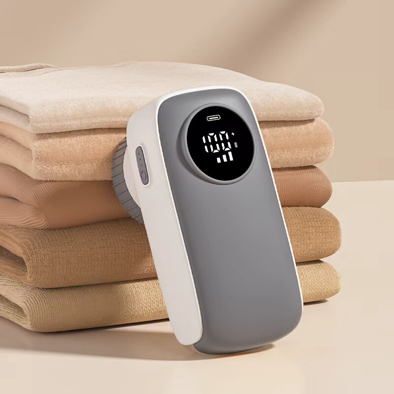 Lint Remover Shaver for Clothes, Removes Fuzz and Lint Without Damaging Clothes, Rechargeable with Digital Display