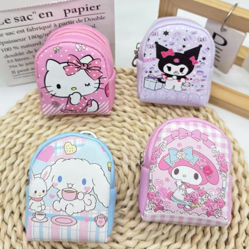 Sanrio Mini Bag Key Bag Pendant Storage Bag Male and Female Students Cartoon Coin Earphone Key Bag