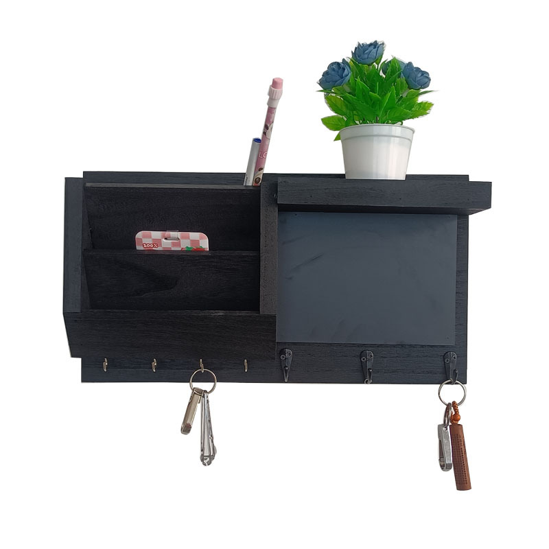 Amazon sala de estar colgante de madera pared colgante de pared estante de almacenamiento colgante de llaves de puerta de entrada marco de madera