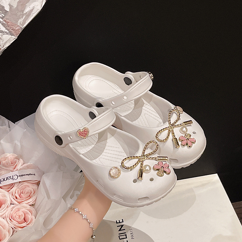 Ready-to-ship ballet clogs for women, 2026 summer new style, non-slip, outdoor wear, soft sole, comfortable yoga shoes, Mary Jane style