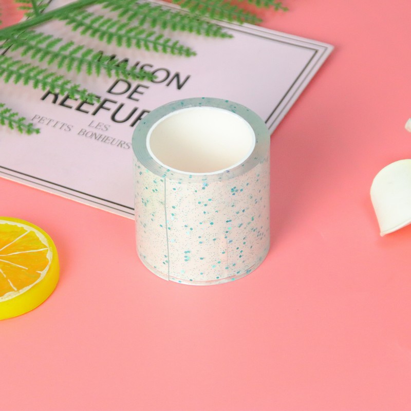 Nano cinta pellizco música burbuja que sopla descompresión bricolaje hecho a mano hueco hecho en casa Bola de agua adhesivo de alta costura adhesivo de doble cara