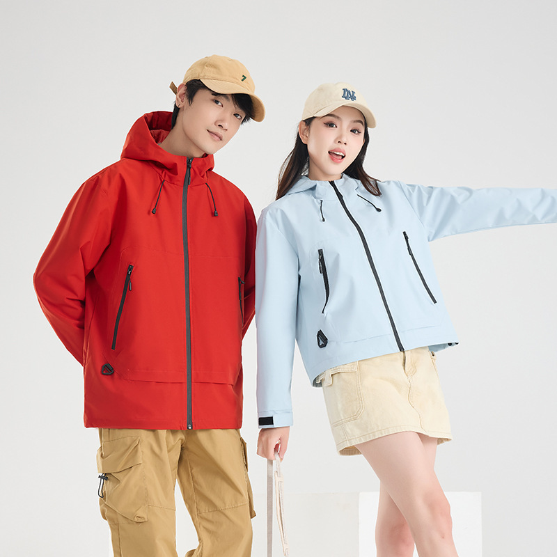 Autumn and Winter Windproof Water-splashing Breathable Jacket Women's Outdoor Mountaineering Wear-resistant Jacket for Lovers Multi-color Optional