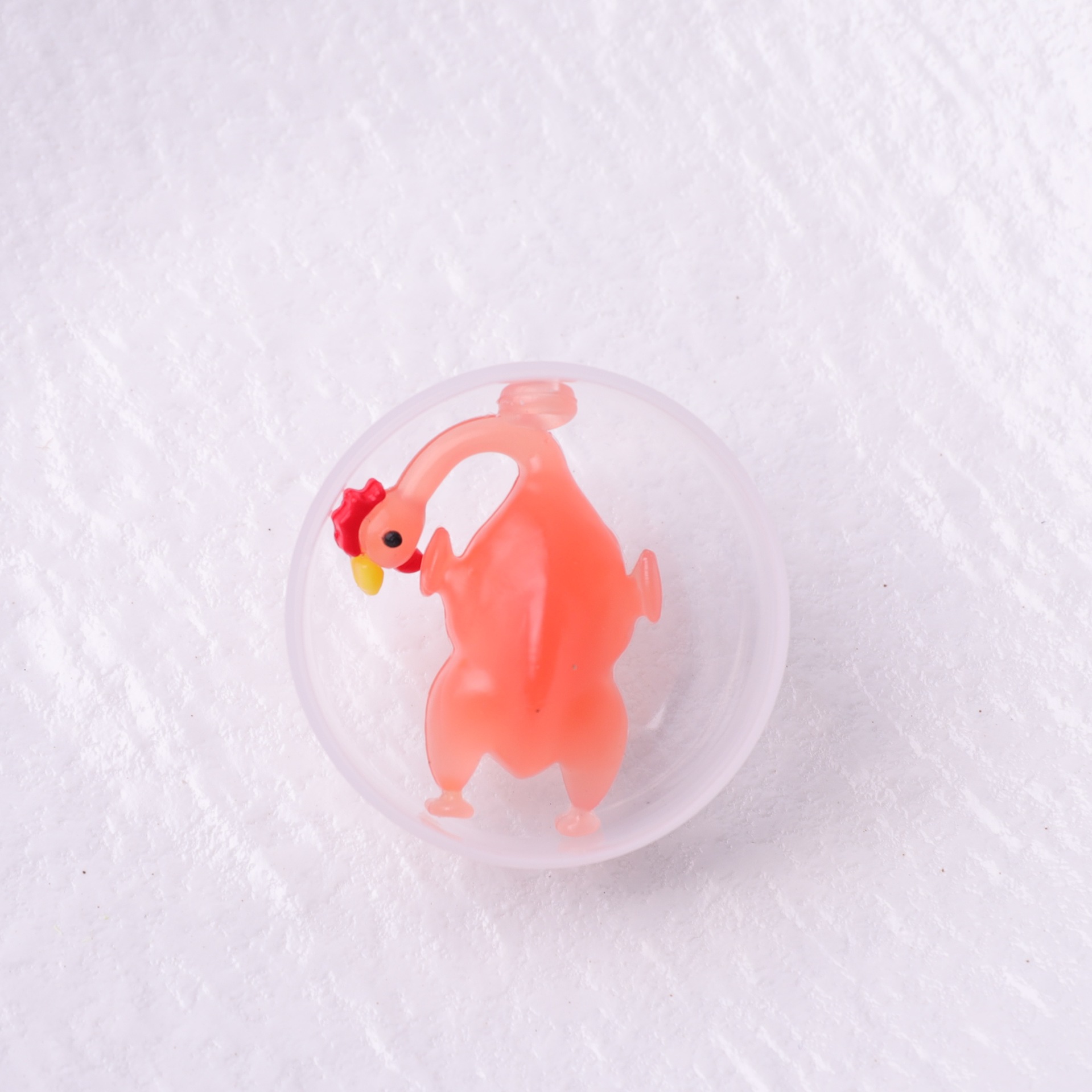 Gacha de 45mm creativo lindo pato asado que cambia de color Gacha transparente mezclado Gacha de juguete bola de juguete regalo