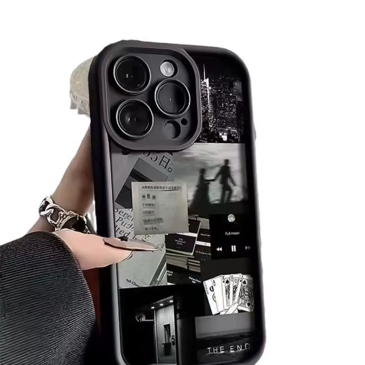 Чехол для телефона Apple iPhone 16 ретро чёрный, 16 Pro Max, стильный