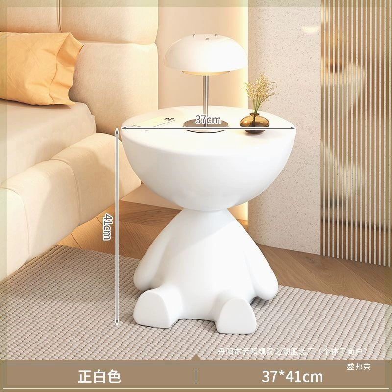 1 Cream Wind Creative Move Camellia Shop Room Sofa Sofa Small House -type house bedroom bedside small table