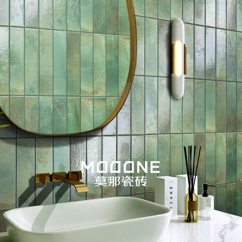 Gradient Color Handmade Tiles Bathroom Shower Room Wall Tiles Green Glossy Tiles Clubhouse Homestay Restaurant Background Wall Tiles Gradient Color Handmade Tiles Bathroom Shower Room Wall Tiles Green Glossy Tiles Clubhouse Homestay Restaurant Background Wall Tiles
