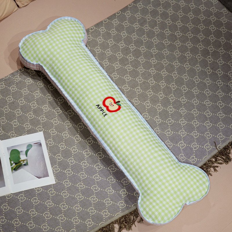 Almohada Cilíndrica en Forma de Hueso de Algodón Desmontable para Cama image 7