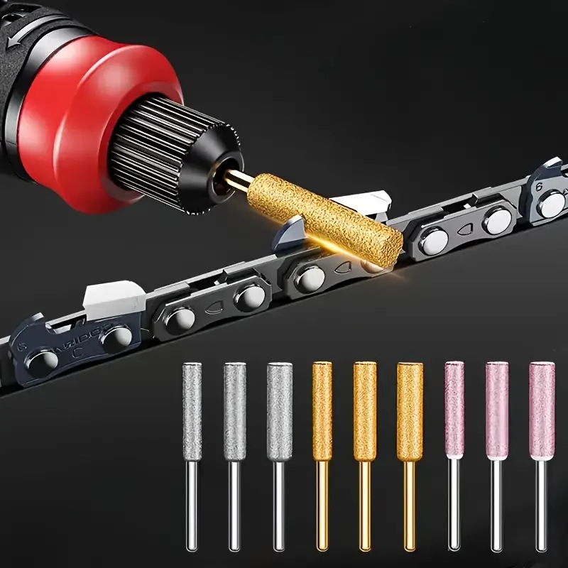 Chainsaw Chain File Chain Grinder Diamond Grinding Head Electric Saw Special Electric Drill File Gasoline Saw Repair Tool File